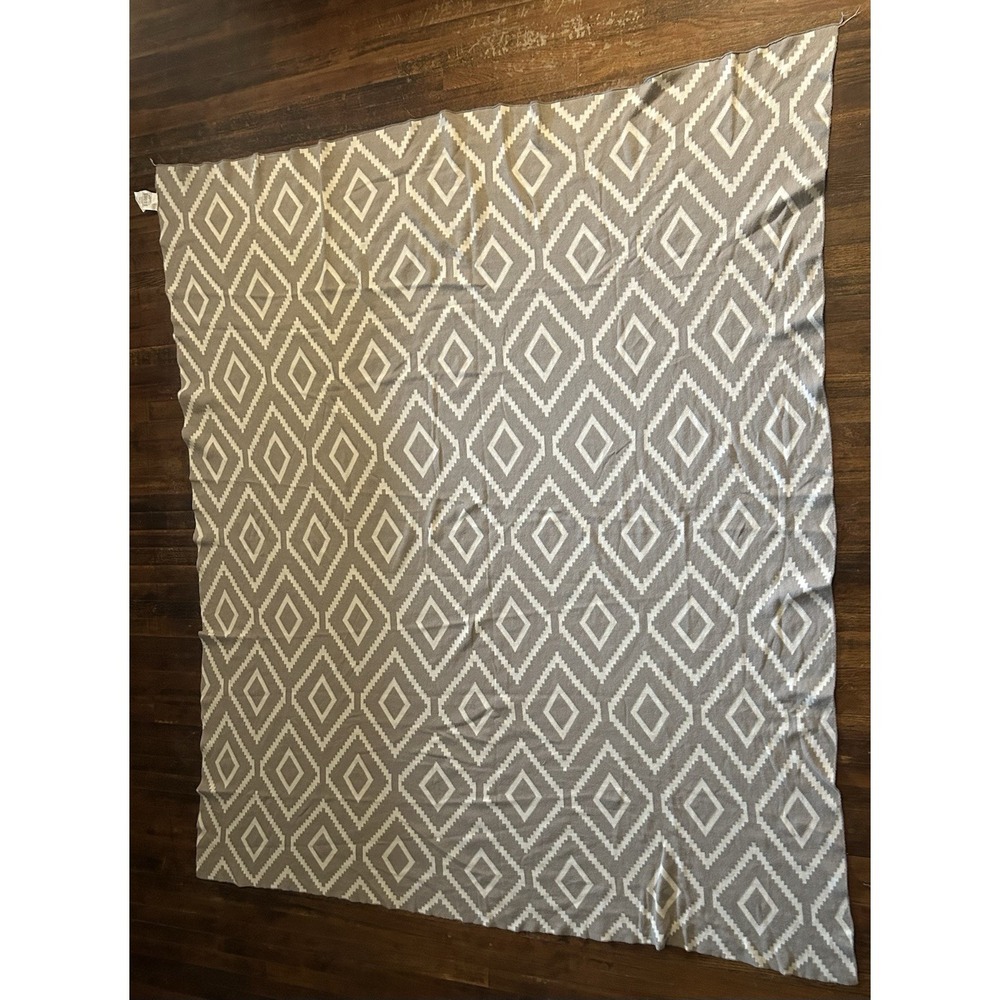 A&B‎ Home 50 By 60 100% Cotton Throw Blanket Neutral Color Way, Diamond Pattern